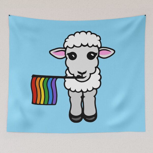 Item preview, Pride Not Prejudice Sheep designed and sold by Unhinged Heather.