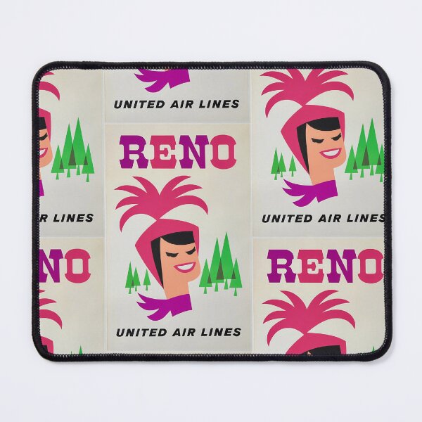 Item preview, RENO United Airlines Travel Poster | RENO Travel designed and sold by TeeARTHY.