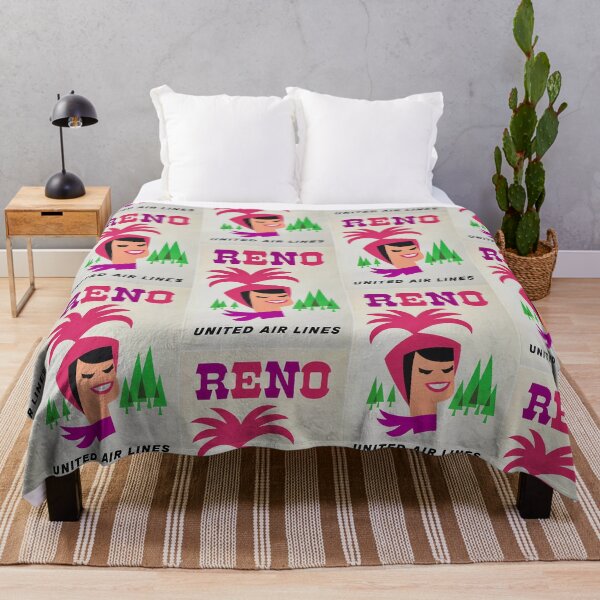 Item preview, RENO United Airlines Travel Poster | RENO  Travel   designed and sold by TeeARTHY.