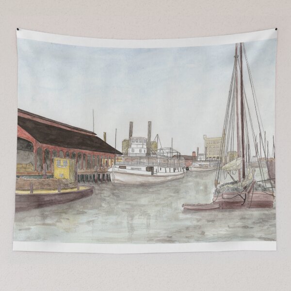 Item preview, Stockton Waterfront circa 1890s designed and sold by Dayanna Knight.