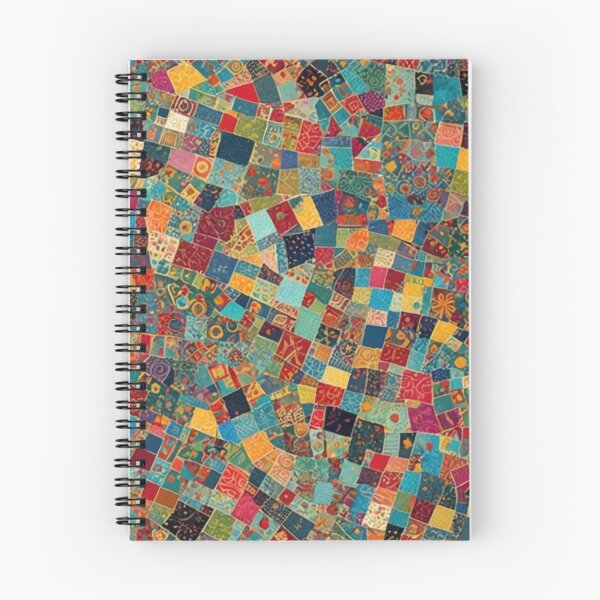 Item preview, Abstract Colorful Patchwork Quilt Pattern designed and sold by calibrit.