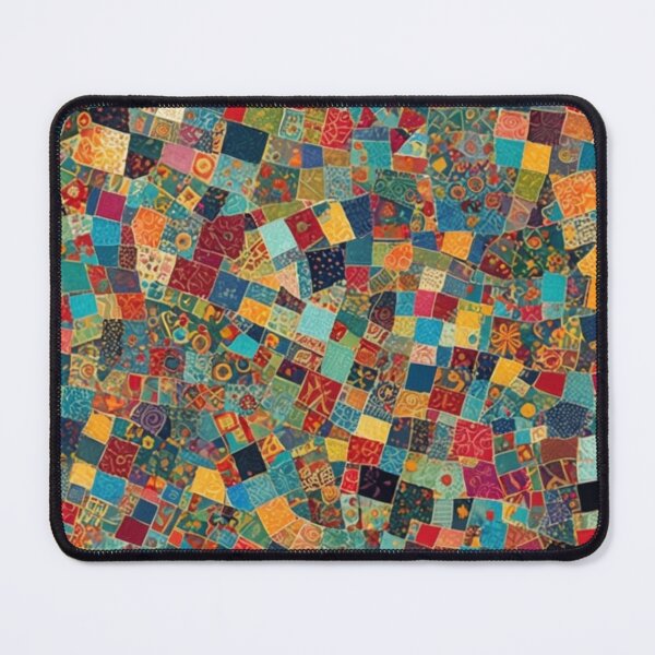 Item preview, Abstract Colorful Patchwork Quilt Pattern designed and sold by calibrit.