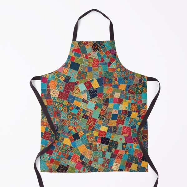 Item preview, Abstract Colorful Patchwork Quilt Pattern designed and sold by calibrit.