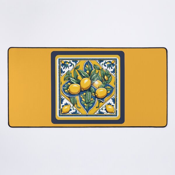 Item preview, Mexican talavera lemon tile designed and sold by Kiraguapa.