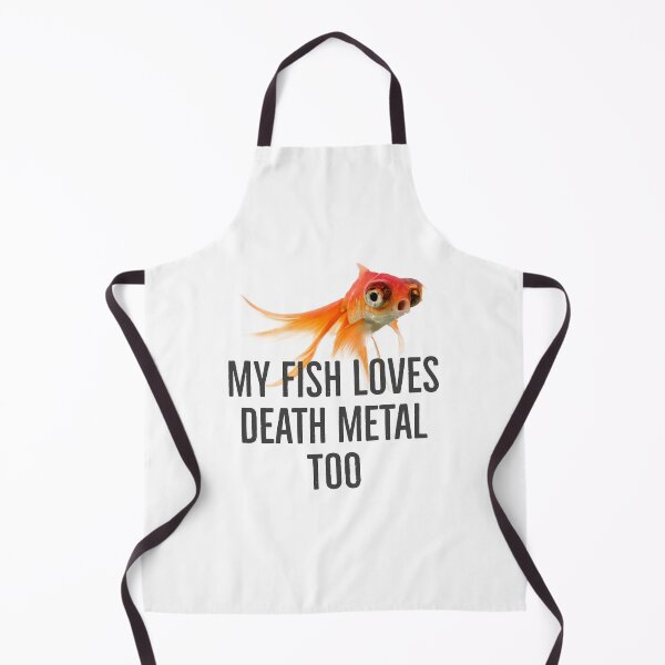 Item preview, My fish loves Death metal too designed and sold by Luzifer2021.