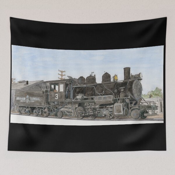 Item preview, Stockton Terminal and Eastern Railroad Engine Number 3 designed and sold by Dayanna Knight.