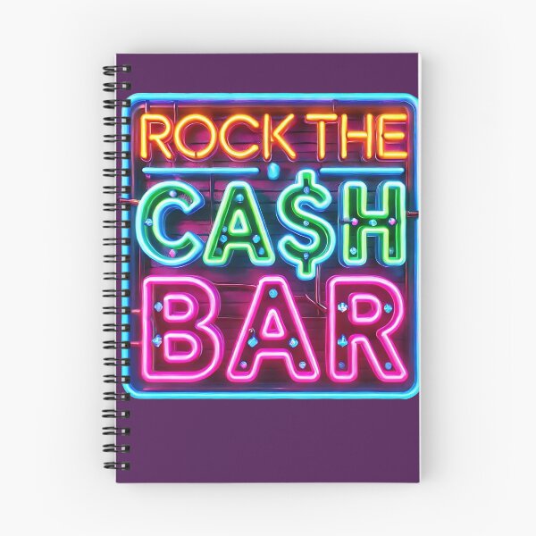 Item preview, Misheard Lyric - Rock the Cash Bar: Funny Neon Sign Parody Art designed and sold by MondegreenLLC.