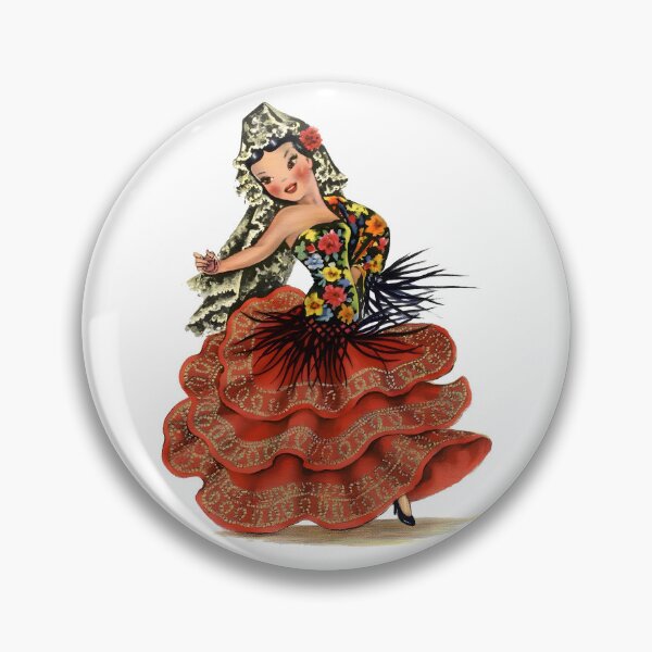 Item preview, Vintage Spanish Flamenco Paper Doll designed and sold by OddPopnyc.