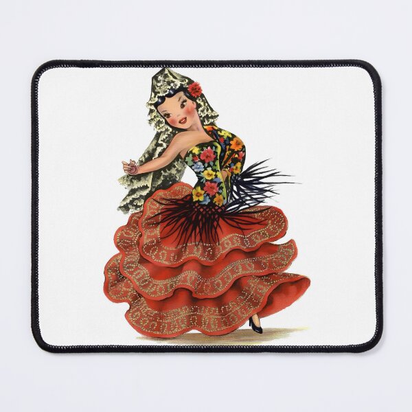 Item preview, Vintage Spanish Flamenco Paper Doll designed and sold by OddPopnyc.