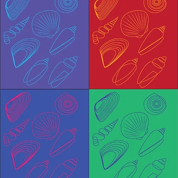 Artwork thumbnail, Seashells Pattern by ROSE ANN BANILAR