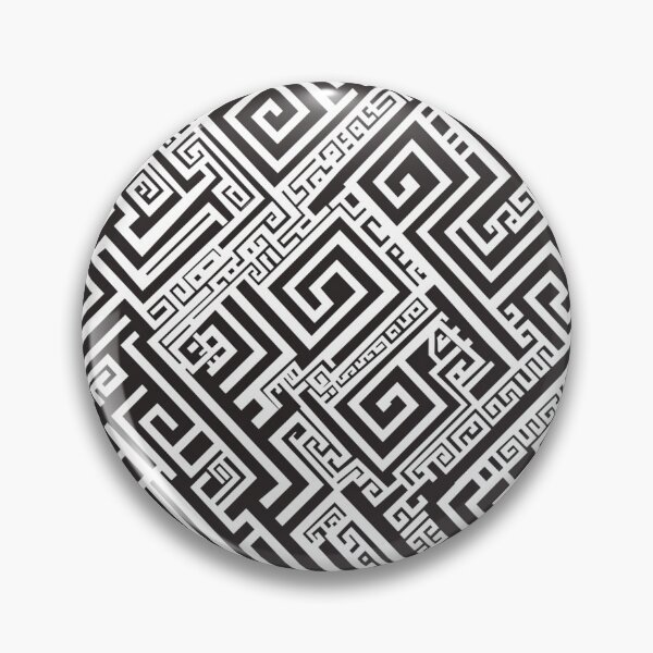 Item preview, Black & White Greek Key Motif II | Seamless designed and sold by Unrooted.