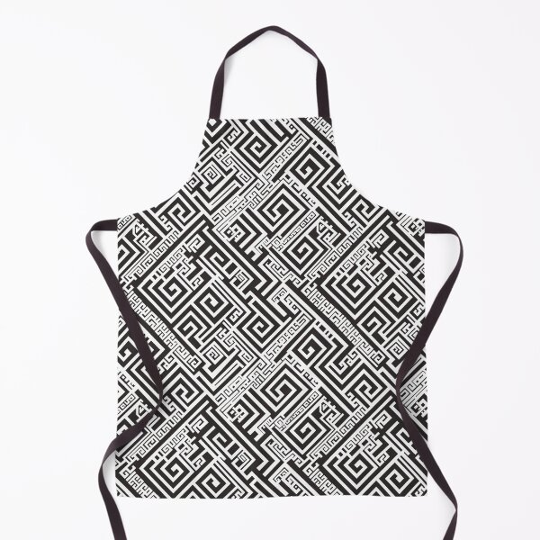 Item preview, Motivo clave griego blanco y negro II | Sin costura designed and sold by Unrooted.