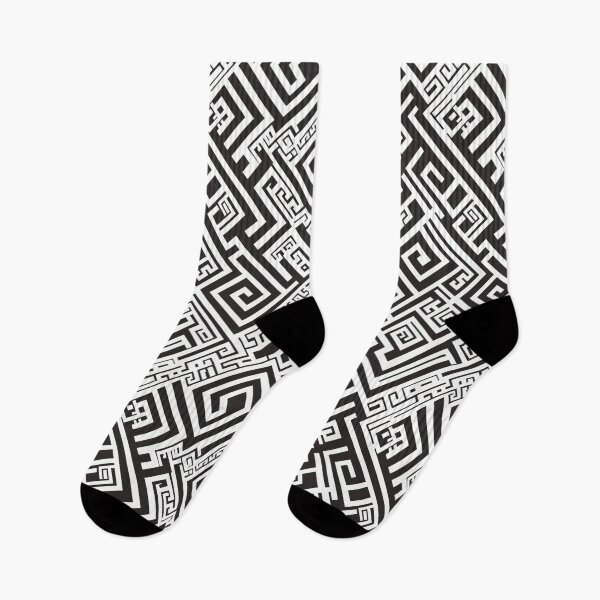 Item preview, Motivo clave griego blanco y negro II | Sin costura designed and sold by Unrooted.