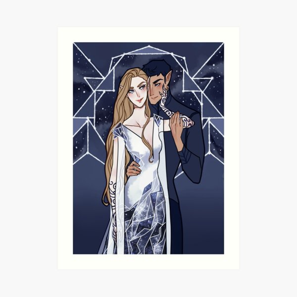 Cosmic Couple Art Print