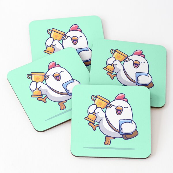 Item preview, Cute Chicken Back to School with Trophy: Cartoon Vector Icon Illustration designed and sold by hjian8219.