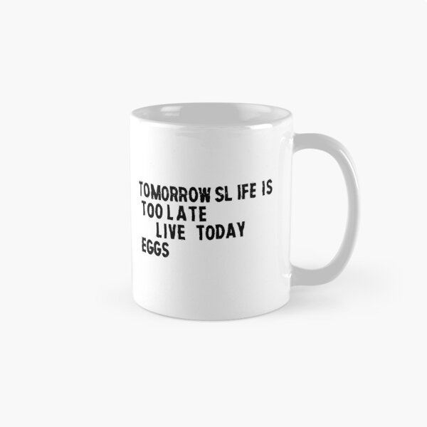 Item preview, Live Today Eggs - black text designed and sold by Mishphish.