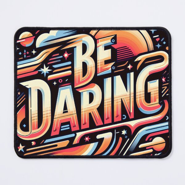 Item preview, Be Daring, typography designed and sold by maxmaj.