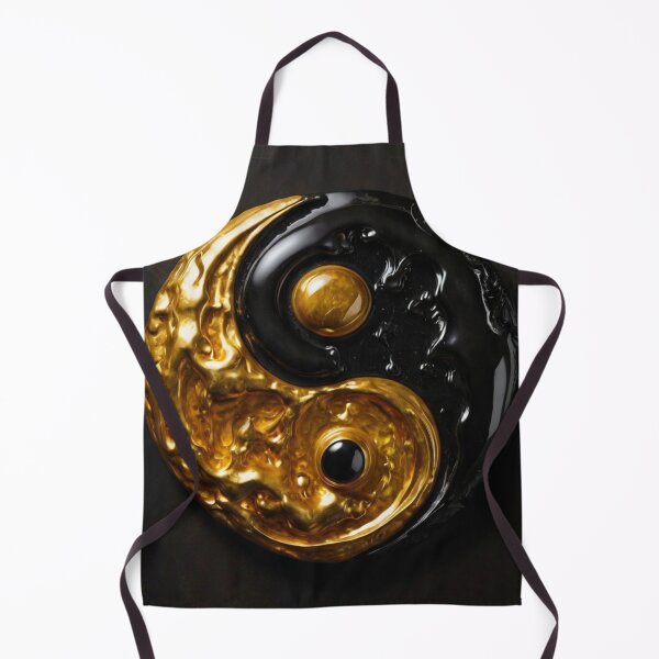 Item preview, black and gold yin yang designed and sold by Courtney Croxall.