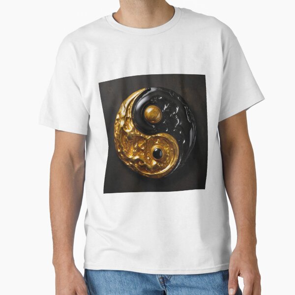Item preview, black and gold yin yang designed and sold by Courtney Croxall.