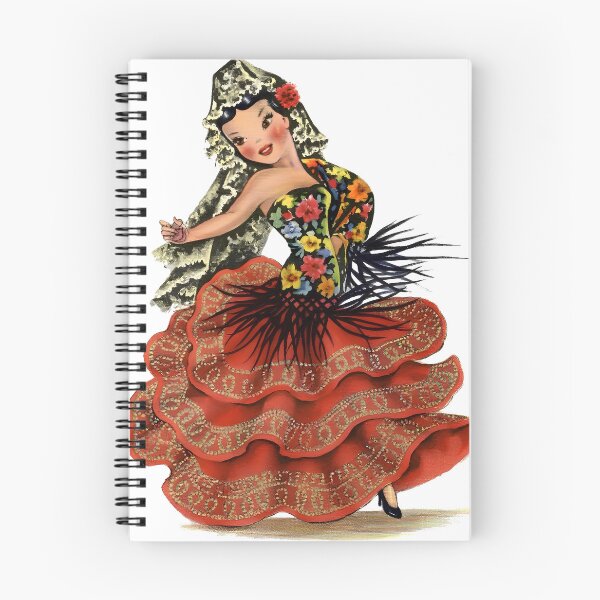 Item preview, Vintage Spanish Flamenco Paper Doll designed and sold by OddPopnyc.