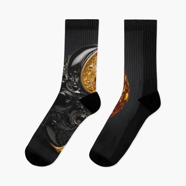 Item preview, black and gold yin yang designed and sold by Courtney Croxall.