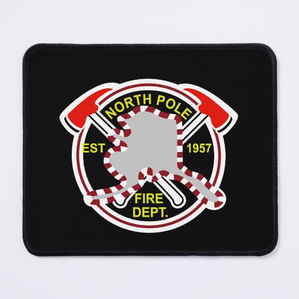 Item preview, NORTH POLE VOLUNTEER FIRE DEPARTMENT FIREFIGHTER DUTY RESCUE designed and sold by miyazdesignart.