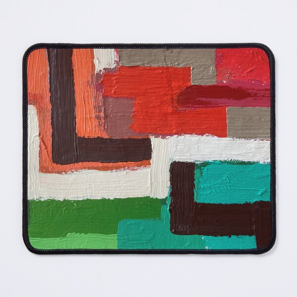 Item preview, GOLD MOTHER Acrylic Painting in Red, Orange, Blue, Green, Brown, and White designed and sold by Susan Prolman.