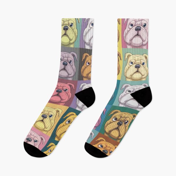 Item preview, Bulldog Rainbow: A Colorful Canine Array designed and sold by DJ-Portable.