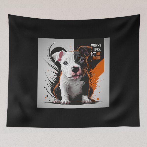 Item preview, WORRY LESS, PET ME MORE designed and sold by Shiwwa.