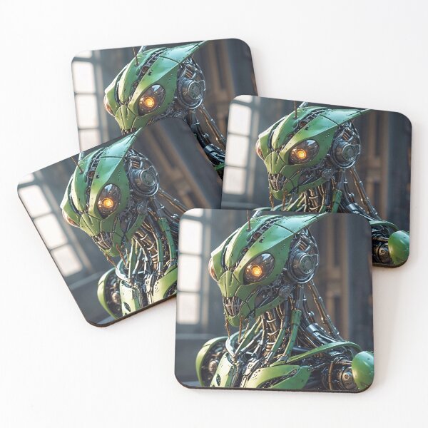Item preview, Cool Futuristic Grasshopper Cyborg Killer Robot designed and sold by TheArtOfPat.