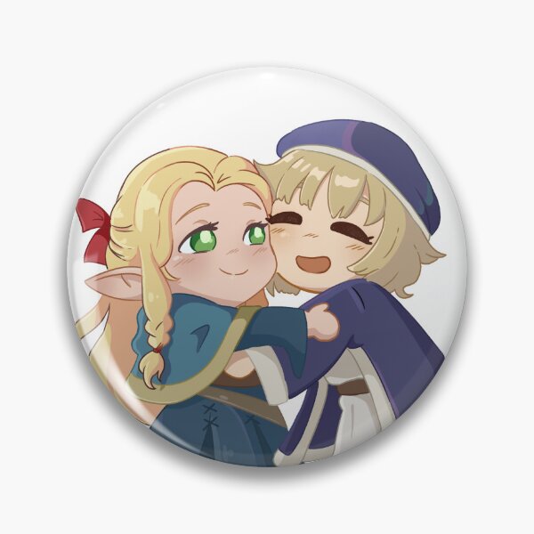 Item preview, Dungeon Meshi Marcille and Falin Chibi Fanart designed and sold by Rojasole.