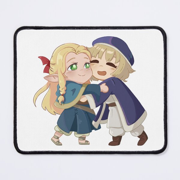 Item preview, Dungeon Meshi Marcille and Falin Chibi Fanart designed and sold by Rojasole.
