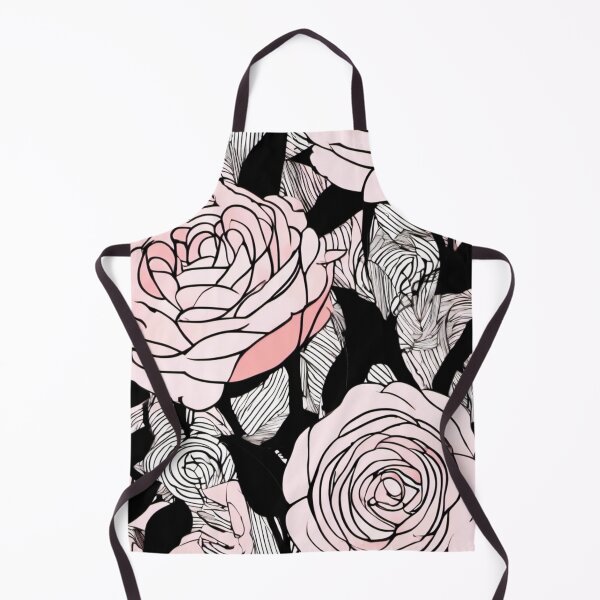 Item preview, pink roses on black striped background designed and sold by janjacbu.