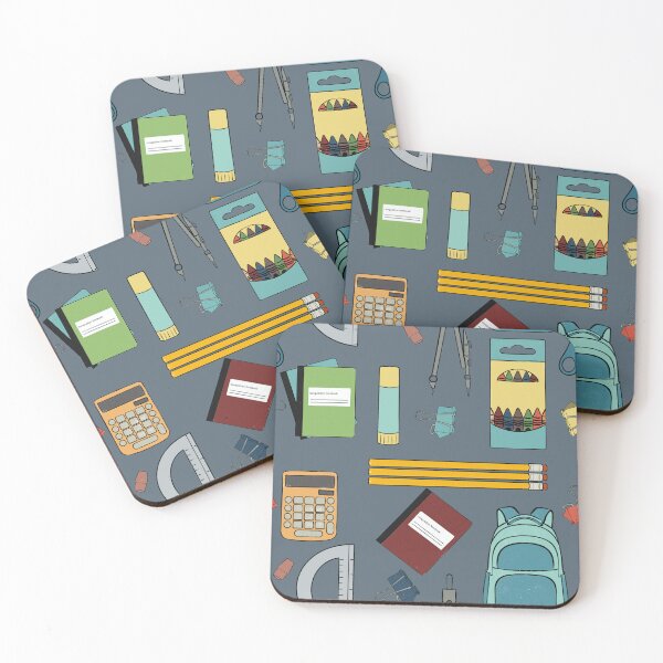 Item preview, School supplies print designed and sold by toadwithbooks.