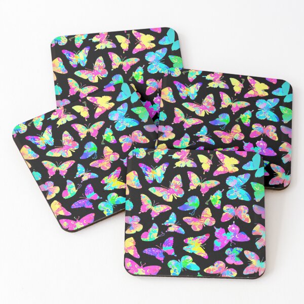 Artikelvorschau, Regenbogen-Batik-Schmetterlinge entworfen und verkauft von LMStudioDesigns.
