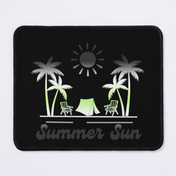 Item preview, Agender pride graphic, Beach Vibes with tent, palm trees and deck chair rainbow graphic, summer sun vibes, summer aesthetic graphic,  designed and sold by PrideBeProud.