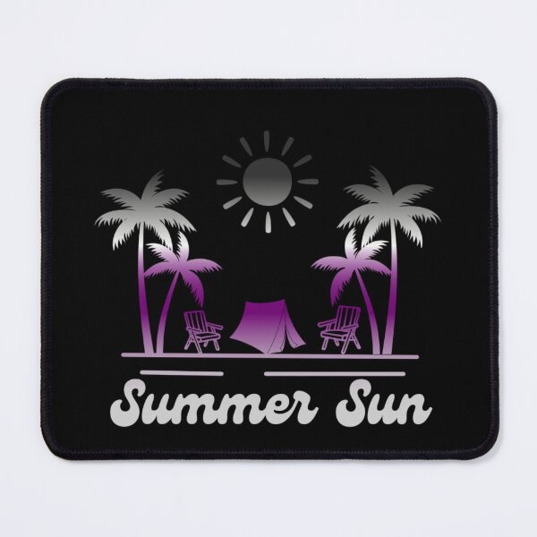 Item preview, Asexual pride graphic, Beach Vibes with tent, palm trees and deck chair rainbow graphic, summer sun vibes, summer aesthetic graphic,  designed and sold by PrideBeProud.