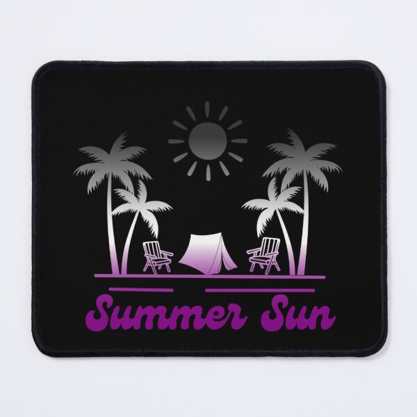 Item preview, Demisexual pride graphic, Beach Vibes with tent, palm trees and deck chair rainbow graphic, summer sun vibes, summer aesthetic graphic,  designed and sold by PrideBeProud.