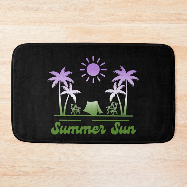 Item preview, Genderqueer pride graphic, Beach Vibes with tent, palm trees and deck chair rainbow graphic, summer sun vibes, summer aesthetic graphic, designed and sold by PrideBeProud.