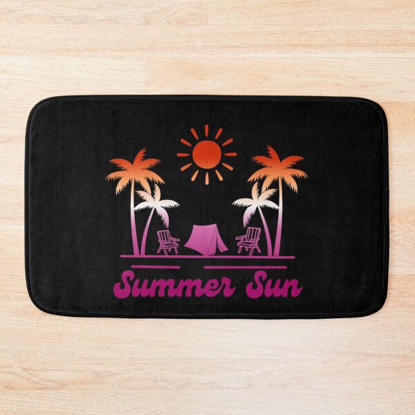 Item preview, Lesbian pride graphic, Beach Vibes with tent, palm trees and deck chair rainbow graphic, summer sun vibes, summer aesthetic graphic, designed and sold by PrideBeProud.