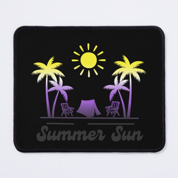 Item preview, Nonbinary pride graphic, Beach Vibes with tent, palm trees and deck chair rainbow graphic, summer sun vibes, summer aesthetic graphic,  designed and sold by PrideBeProud.