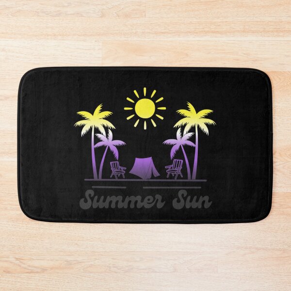 Item preview, Nonbinary pride graphic, Beach Vibes with tent, palm trees and deck chair rainbow graphic, summer sun vibes, summer aesthetic graphic, designed and sold by PrideBeProud.