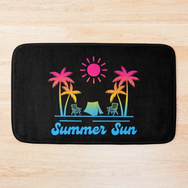 Item preview, Pansexual pride graphic, Beach Vibes with tent, palm trees and deck chair rainbow graphic, summer sun vibes, summer aesthetic graphic, designed and sold by PrideBeProud.