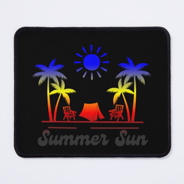 Item preview, Polyamory pride graphic, Beach Vibes with tent, palm trees and deck chair rainbow graphic, summer sun vibes, summer aesthetic graphic,  designed and sold by PrideBeProud.