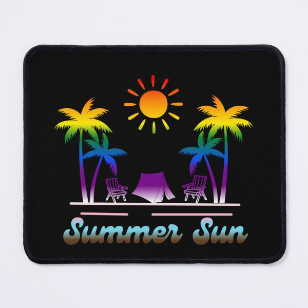 Item preview, Progress pride graphic, Beach Vibes with tent, palm trees and deck chair rainbow graphic, summer sun vibes, summer aesthetic graphic,  designed and sold by PrideBeProud.