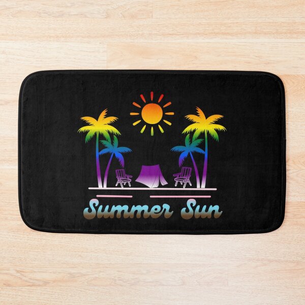 Item preview, Progress pride graphic, Beach Vibes with tent, palm trees and deck chair rainbow graphic, summer sun vibes, summer aesthetic graphic, designed and sold by PrideBeProud.