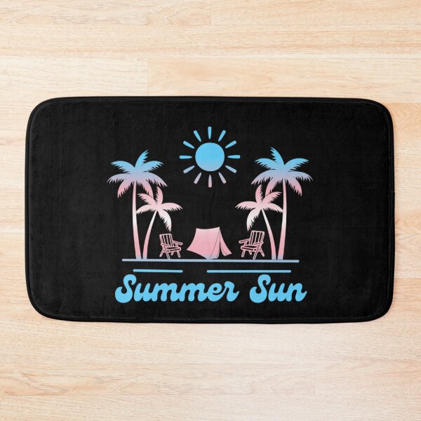 Item preview, Transexual pride graphic, Beach Vibes with tent, palm trees and deck chair rainbow graphic, summer sun vibes, summer aesthetic graphic, designed and sold by PrideBeProud.