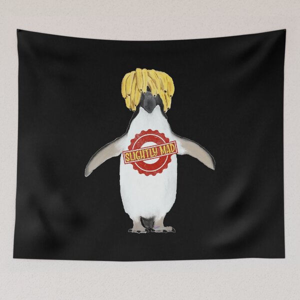 Item preview, SLIGHTLY MAD Queen Fan Art, Penguin, Banana Hair  | Good Vibes Collection designed and sold by Made by Tamar.