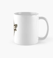 Polilla con fondo Geométrico Mug