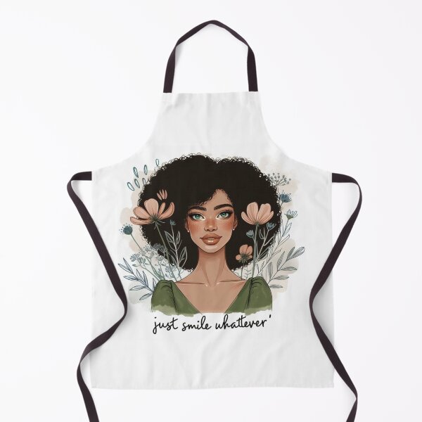 Item preview, Woman Afro Just Smile Whatever designed and sold by Nanthanon.